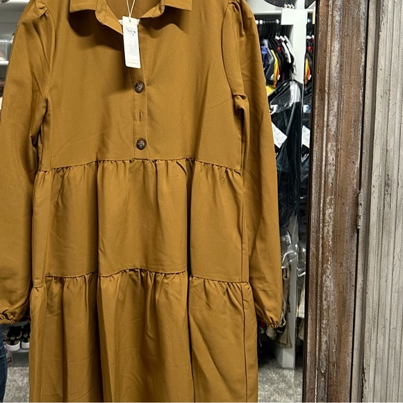 💛💛COPPER KEY MUSTARD COLOR A LINE DRESS SZ Small 💛💛NWT - Picture 12 of 16